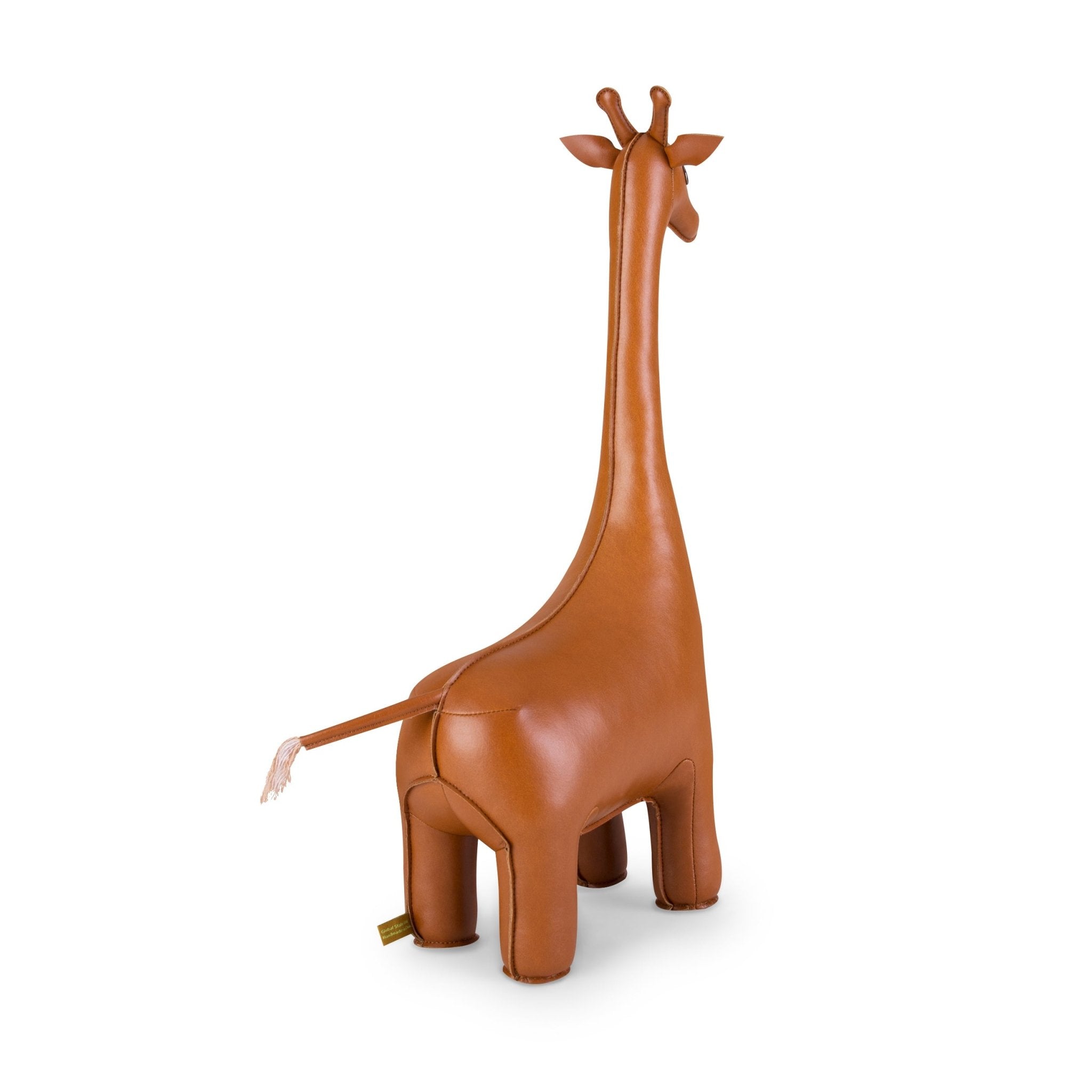 Zuny Classic Giraffe Bookend, Tan + White - Intent