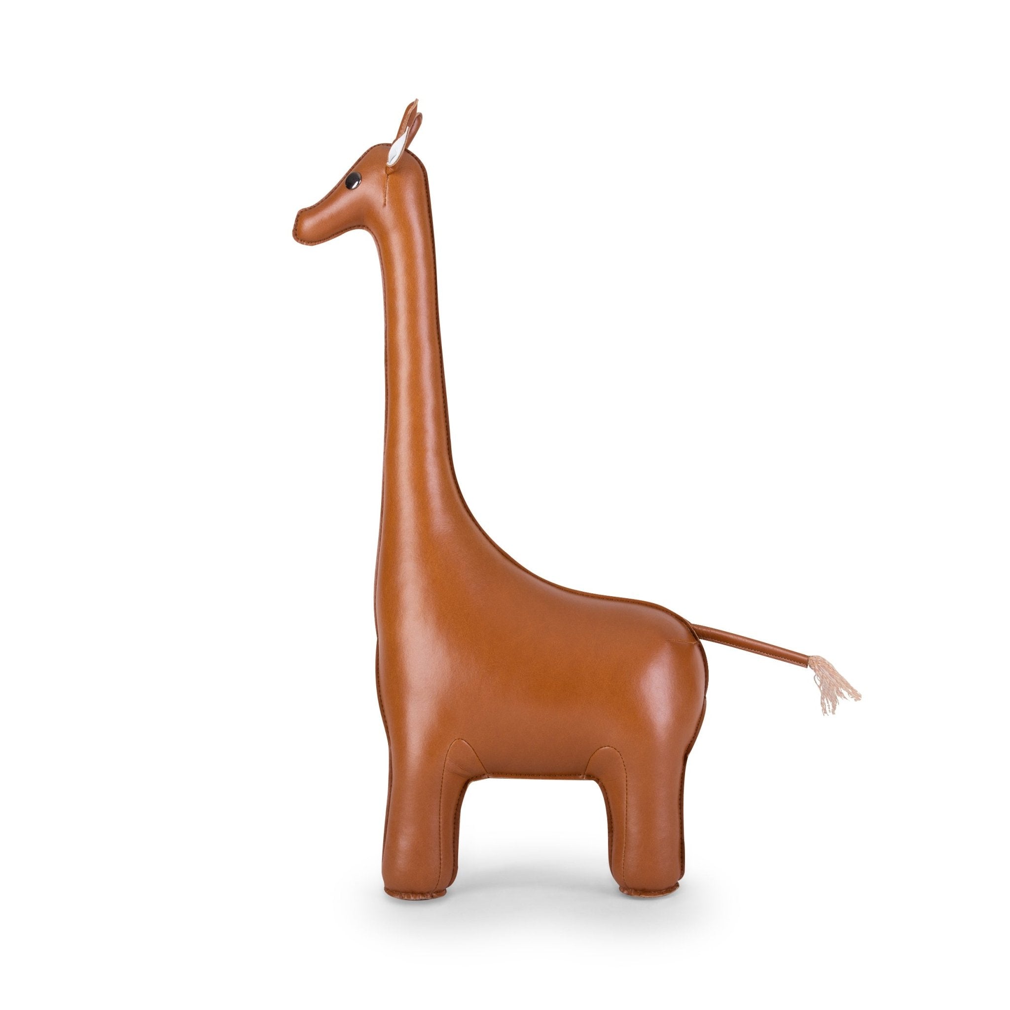 Zuny Classic Giraffe Bookend, Tan + White - Intent